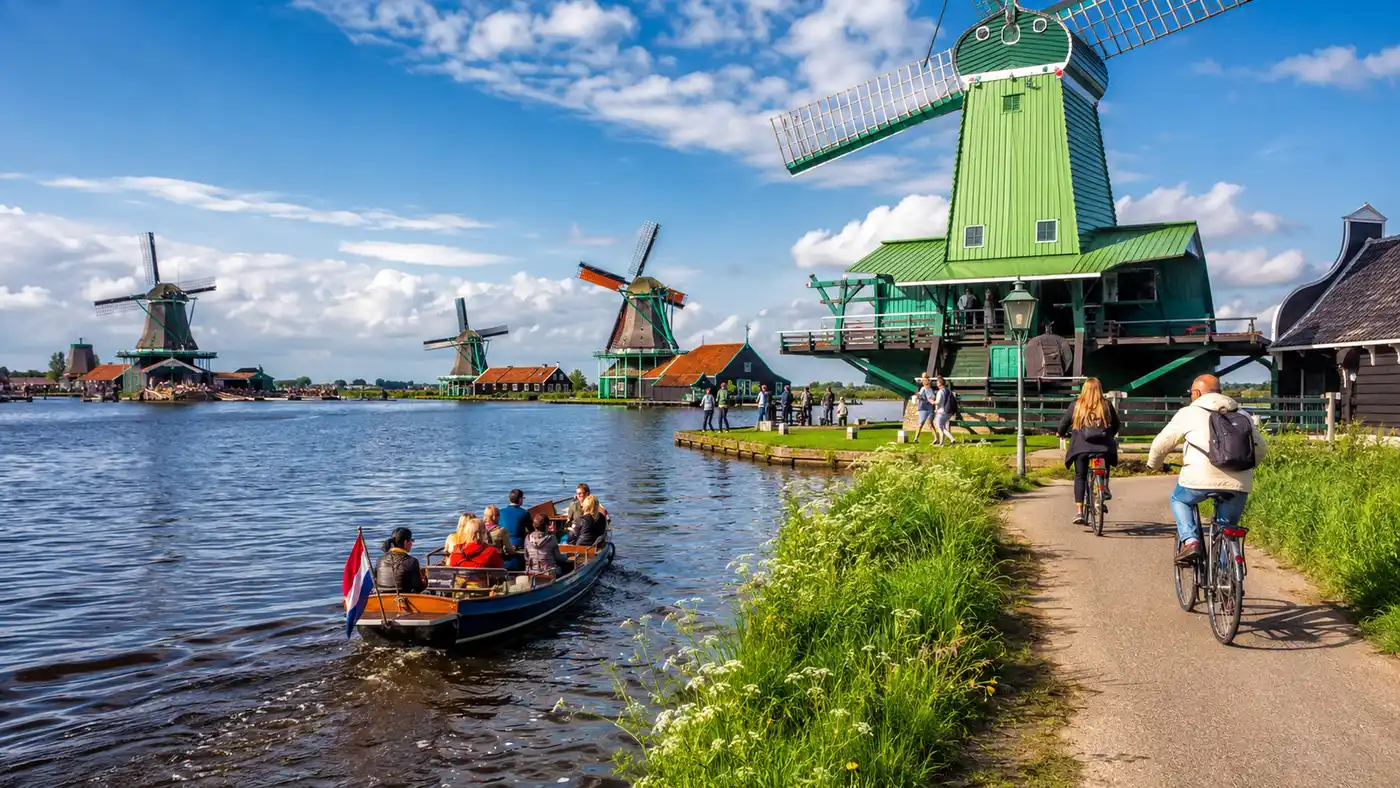 Biking & Boating at Zaanse Schans