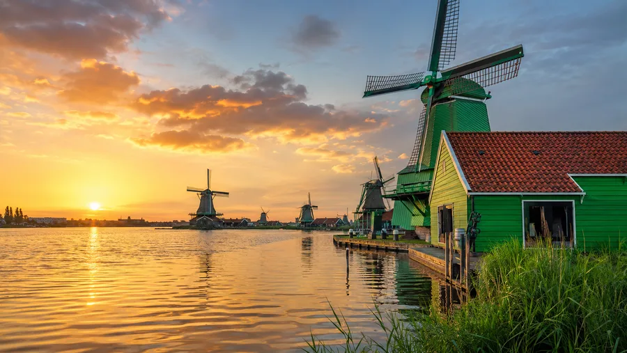 The Historic Windmills of Zaanse Schans